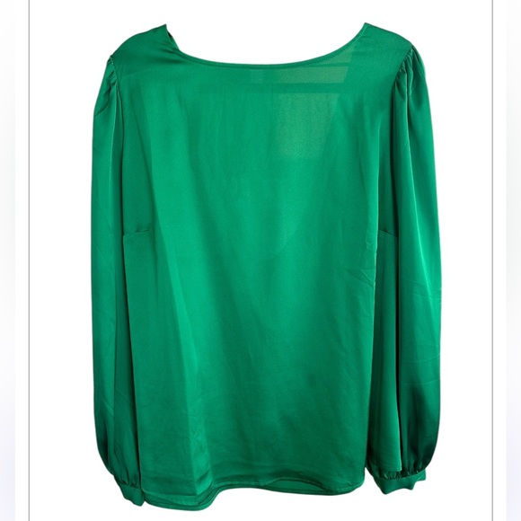 Plus Size Eloquii Draped Back Blouse - Picture 1 of 3